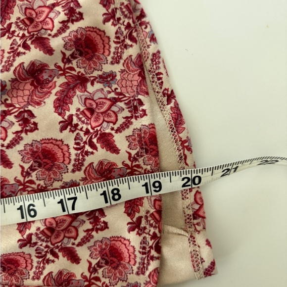 Torrid LoveSick Suede Floral Mini Button Front Skirt Pink Cream Plus Size 1 - Picture 7 of 9